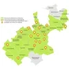 Carte des formations dans les communes du programme ÉcoMétropole