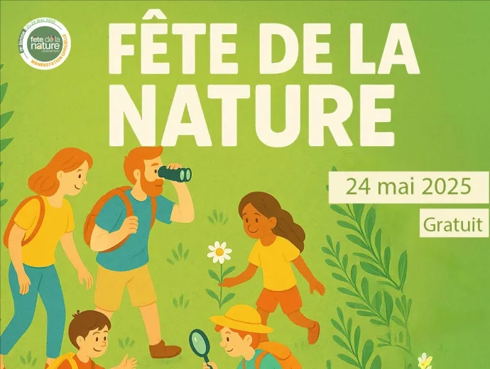 illustration d'adultes et d'enfants observant la nature